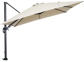 Garden Impressions Hawaii zweefparasol 300x300 cm - frame carbon black - doek ecru