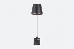 Moderne Tafellamp Zwart Incl. LED Dimbaar IP Oplaadbaar - Topi Grijs