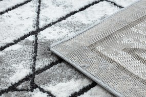 Tapijt modern COZY Lina, geometrisch - Structureel,  twee poolhoogte , grijs