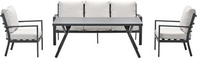 Garden Impressions Senja lounge dining set 4-delig - desert sand