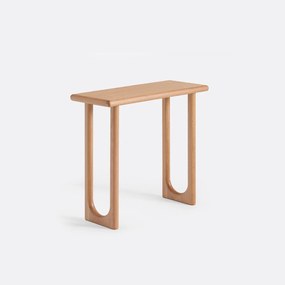 Wandtafel in massief eiken en eikenfineer, breedte 80 cm, Douve
