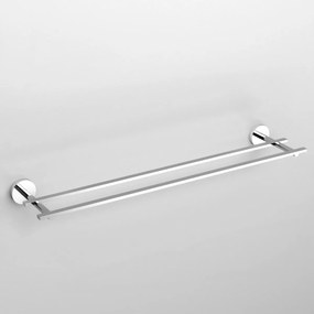 Clou Flat dubbel handdoekhouder 60cm chroom