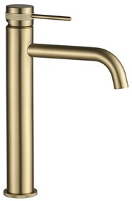 Wastafelkraan Rea Lungo Grip Gold Brush High