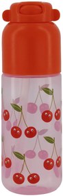 HEMA Waterfles Met Rietje Kersen 300ml