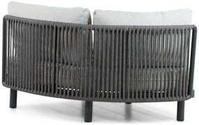 Hoek loungeset 5 personen Aluminium/rope Grijs  Santika Furniture Santika
