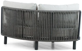Hoek loungeset 5 personen Aluminium/rope Grijs  Santika Furniture Santika