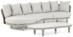 Loungeset tuin 3 personen Aluminium/rope Taupe  Hartman Bjorn/Bario