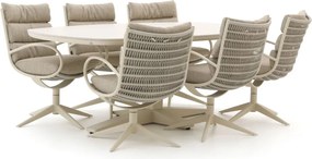 Diningset Apple Bee | 6 personen | Tuinset sintered stone | 7-delig | Kees Smit Tuinmeubelen