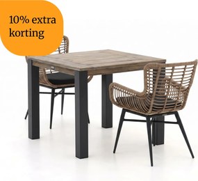 + 10% kassakorting | Diningset Intenso | 2 personen | Tuinset teakhout | 3-delig | Kees Smit Tuinmeubelen