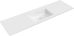 Mexen Otis ingebouwde wastafel 161 x 46,5 cm, glanzend wit - 25181600