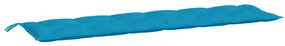 vidaXL Tuinbankkussen 200x50x7 cm stof lichtblauw