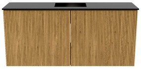 Mondiaz Joya 90cm toiletmeubel oak met wastafel faye midden zonder kraangat urban