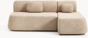 Hoekbank Pao (2-zits) van teddy-bouclé