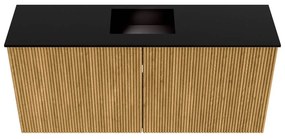 Mondiaz Joya 90cm toiletmeubel oak met wastafel faye midden zonder kraangat urban