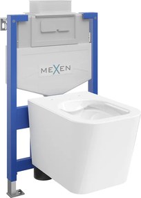 Mexen inbouwset WC frame Fenix XS-U met WC-pot Teo, wit glans - 6853385XX00