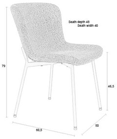 Moderne Kuipstoel Beige Zachte Stof