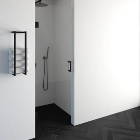 BRAUER Void nisdeur helder glas 70x200 omkeerbaar incl. glascoating mat zwart GS-VON1H70200MZ