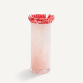 Met de hand gesneden glazen vaas H26,5 cm, Eloria