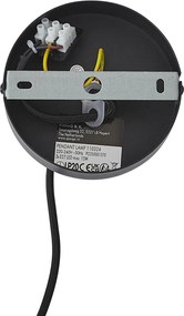 Moderne hanglamp donker brons met taupe 50cm 3-lichts - Drum Duo