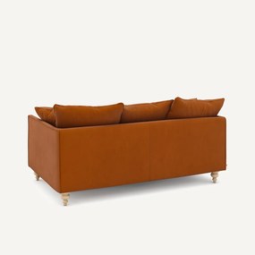 3-zits compacte zetel van linnen fluweel, LAZARE