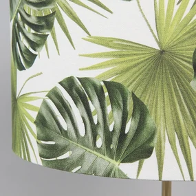 Moderne tafellamp messing met leaf kap 35 cm - Kaso Modern E27 rond Binnenverlichting Lamp
