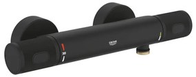 GROHE Grohtherm 1000 Performance Douchemengkraan - 2 gats - thermostatisch - phantom black 34827kf0