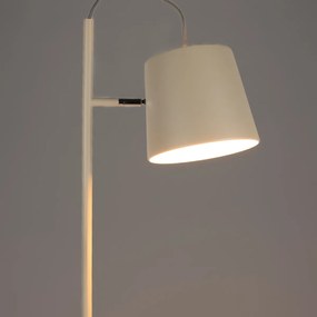 Zuiver Buckle Beige Vloerlamp Van Metaal