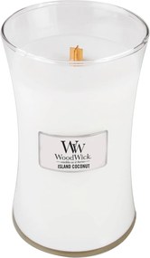WoodWick geurkaars - Large Hourglass - Island Coconut
