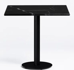 Vierkante Bar Tafel Van Rocher Marmer Marmer Nero Marquina & ~60 Cm - Sklum