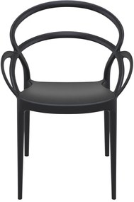 Siesta Exclusive Tuinstoel - Mila - Zwart - Siesta Exclusive