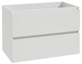 Fontana Cosmos badmeubel 160cm met wastafel links zonder kraangat wit mat