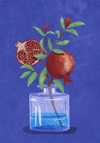 Ilustratie Pomegranate in Vase, Raissa Oltmanns