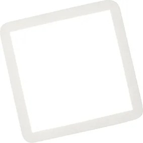 Plafonnière wit 30 cm incl. LED 3-staps dimbaar IP44 - Steve