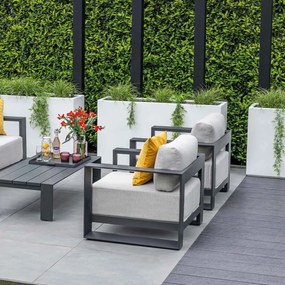 Garden Impressions Malakka loungestoel - donker grijs