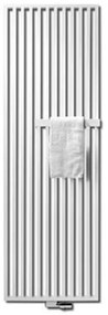 Vasco Arche VVL designradiator met vertikale buizen en handdoekbeugel links 1800x470mm 1050W antraciet 118047180lb3300