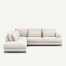 Hoekslaapbank links fluweel chenille, Marsile