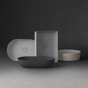 Rak Skin ronde waskom 42cm antraciet beton