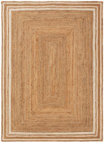 Handgeweven juten vloerkleed Jutta