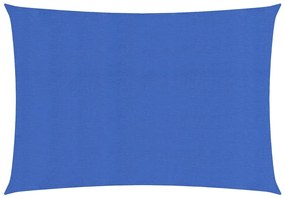 vidaXL Zonnezeil 160 g/m² 2x4,5 m HDPE blauw