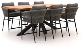 + 10% kassakorting | Diningset Bellagio | 6 personen | Tuinset teakhout | 7-delig | Kees Smit Tuinmeubelen