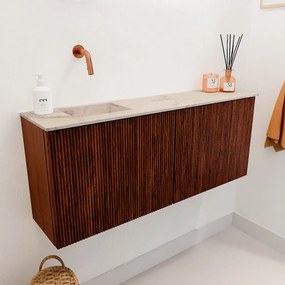 Mondiaz Joya DLux 100cm toiletmeubel ruby met wastafel faye links zonder kraangat frappe
