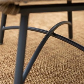 Garden Impressions Selene loungestoelen vintage willow - Tepa bijzettafel Ø50x48 cm