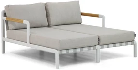 Chaise Loungeset  Aluminium Wit Coco Avellino