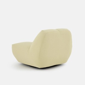 Draaibare fauteuil, gewatteerde stof, NURIA