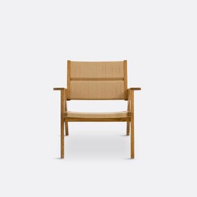 Fauteuil teak en vlechtwerk, Tekora