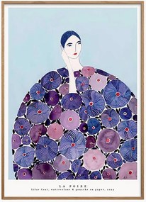 Ingelijste digitale print Lilac Coat