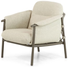 Tuinstoel Aluminium Taupe-naturel-bruin 4 Seasons Outdoor Ezra