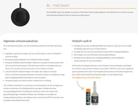 Hotbath Cobber Afbouwdeel thermostaat Rechthoek met 2 push buttons Zwart Mat PB009Q