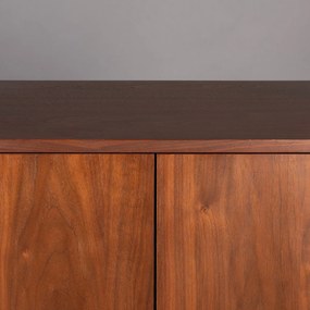 Dutchbone Morrison Vintage Kast Walnoot Op Hoge Poten - 62x45x125cm.