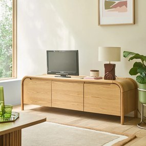 3-deurs tv-meubel, eiken fineer, LIPA